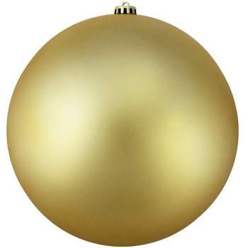 Northlight Matte Shatterproof Commercial Christmas Ball Ornament - 8" (200mm) - Vegas Gold