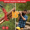 Log Tongs, Timber Claw - 36 Inch 4 Claw Heavy Duty Steel Grapple, 3000 Lbs Capacity, 360¡ã Swivel for Tractors, Trucks, Forklifts - 4 of 4
