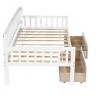 DOMETOUR Twin-size Pine Wood Daybed with two Storage Drawers, Sofa Bed with Bed Platform of 10 Support Slats,White - 4 of 4