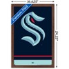 Trends International NHL Seattle Kraken - Logo 21 Framed Wall Poster Prints - 3 of 4