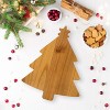 Slickblue Festive Tree-Shaped Wood Serving Board – Ideal for Christmas Snacks, Appetizers & Gifts, 12.75"x16" - 2 of 4