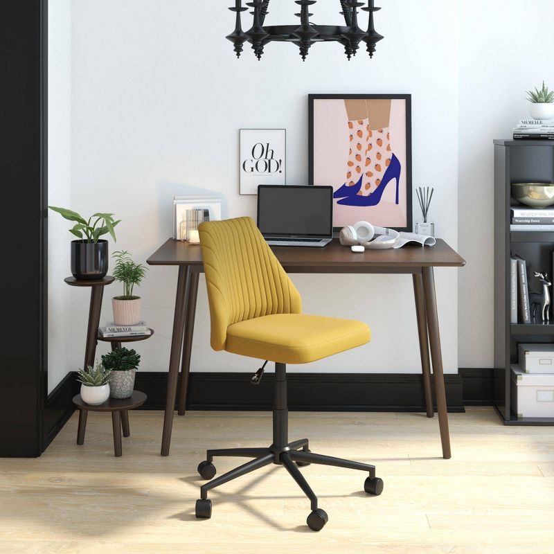 Brittany Office Chair with Casters Linen - Novogratz, 4 of 10