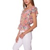 Women's Floral Bliss Ruffle Blouse Top - LOST + WANDER - image 2 of 4