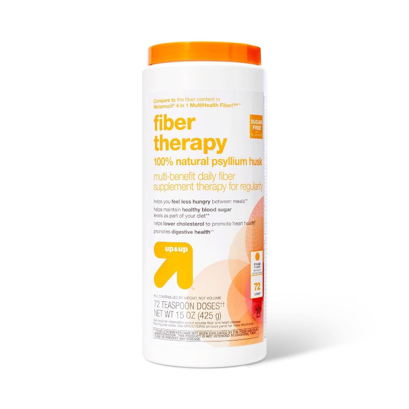 Fiber Therapy Multi-Benefit Daily Fiber Supplement - Orange - 15oz - up &#38; up&#8482;, 1 of 6