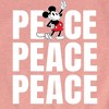 Girls' - Disney - Mickey Peace Fitted Short Sleeve Graphic T-Shirt - 2 of 4