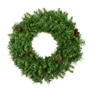 Vickerman Artificial Cheyenne Pine Wreath - 1 of 2