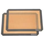 GRIDMANN Professional Silicone Baking Mat - Set of 2 Non-Stick Half Sheet (11-5/8" x 16-1/2") Food Safe Tray Pan Liners