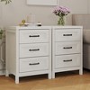3 Drawer Dresser, Modern Wood Dresser with Raised Panel Drawer Front, Accent Chest of Drawers for Bedroom, Living Room, Entryway - 2 of 4