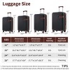 4 Piece Carry On Luggage Set,Expandable Lightweight Suitcases with Spinner Wheels,TSA Lock and Compression Packing Cubes (16"/20"/24"/28")-Cuddlewood - 4 of 4