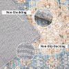 Washable Vintage Runner Rug, Soft Faux Wool Low Pile Carpet, Non-Slip Stain Resistant Hallway Kitchen Bedroom Living Room Laundry Rug - 4 of 4