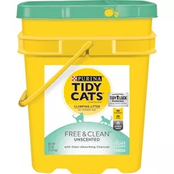 Purina Tidy Cats Free & Clean Unscented Multi-Cat Clumping Litter - 35lbs