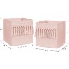 Sweet Jojo Designs Girl Set of 2 Kids' Decorative Fabric Storage Bins Bohemian Blush Pink - 3 of 4