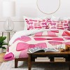 Deny Designs Carriecantwell Vintage Pink Bows Duvet Cover Bedding Set Pink - 3 of 4