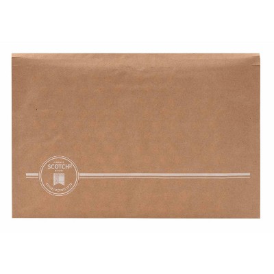 Scotch Curbside Recyclable Mailer Size 2: Padded Shipping Envelope, Self-Adhesive, Tan, 10.8" x 9.3"