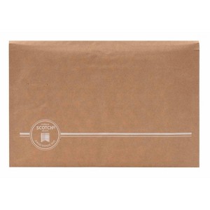 Scotch Curbside Recyclable Mailer Size 2: Padded Shipping Envelope, Self-Adhesive, Tan, 10.8" x 9.3" - 1 of 4