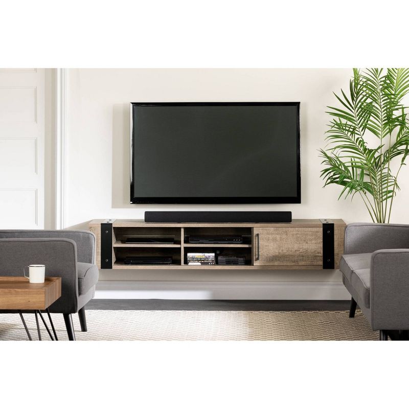 Munich Wall Mounted Console TV Stand for TVs up to 75" - South Shore, 4 of 15