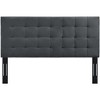Modway Paisley Tufted Full / Queen Upholstered Performance Velvet Headboard -  Three Mounting Position Heights  - Fabric+20kg/m3 density foam - 3 of 4