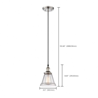 Nuvo Lighting Vintage 1 - Light Pendant in  Polished Nickel