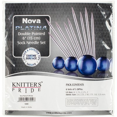 Knitter's Pride-Nova Platina Double Pointed Needles Set 6"-Socks Kit