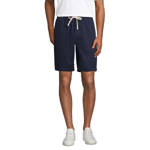 Lands' End Men's 9" Pull On Deck Shorts - 1 of 4