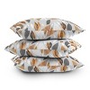 16"x16" Elisabeth Fredriksson Falling Leaves Square Throw Pillow Gold - Deny Designs: Indoor Abstract Design, Zipper Closure - image 4 of 4