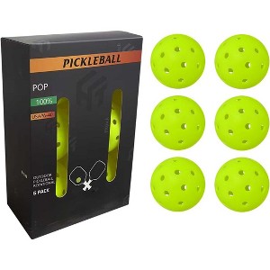 AENKYO Tournament-Grade Pickleball Balls - 40-Hole Crack-Resistant Outdoor & Indoor Pickleballs | High Bounce, Durable & Balanced - 3pk - 1 of 4