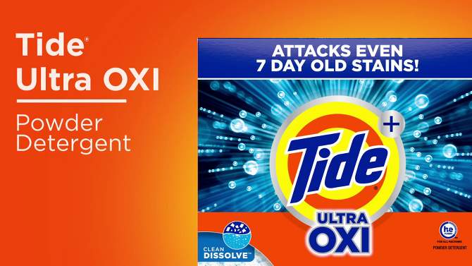 Tide Oxi Powder Laundry Detergent - 127oz, 2 of 9, play video