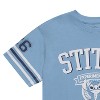Disney Ladies Lilo and Stitch Shirt - Ladies Classic Lilo and Stitch Lilo and Stitch Varsity Stripe Sleeve Athletic Tee - 3 of 4