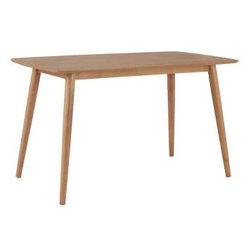 Cortland Mid Century Modern Tapered Dining Table Natural - Inspire Q