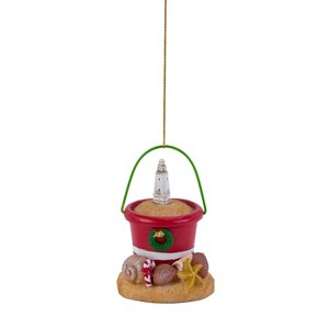 Beachcombers Bucket with Lighthouse Ornament - 1 of 1