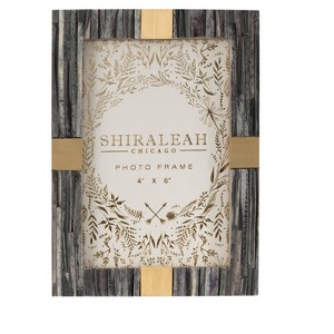 Shiraleah Grey Mansour Faceted 4x6 Picture Frame - 1 of 1