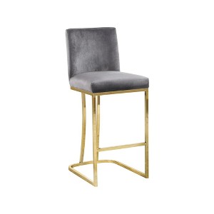 Meridian Furniture,Heidi Velvet Stool - 1 of 4