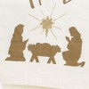 PRIMITIVES BY KATHY 28.0 Inch Let Us Adore Him Nativity Scene Star Kitchen Towel - 2 of 3