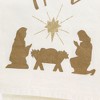 PRIMITIVES BY KATHY 28.0 Inch Let Us Adore Him Nativity Scene Star Kitchen Towel - image 3 of 3