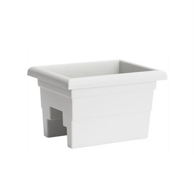 White 16" High-Grade Plastic Countryside Railing Planter