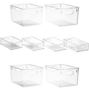 Sorbus Clear Acrylic Storage Bins - for Kitchen, Cabinet Organizer, Pantry & Refrigerator - 1 of 4