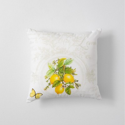 Sullivans Lemon Cotton Pillow 16"H Yellow