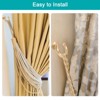 Unique Bargains Aluminum Alloy Bedroom Decorative Wall Mounted Curtain Holdback - 4 of 4