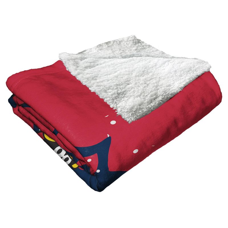 50&#34;x60&#34; MLB St Louis Cardinals Mascot 2 Layer Silk Touch Faux Shearling Throw Blanket, 2 of 6