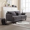 NicBex 69 Inch Loveseat,Modern Chenille Loveseat Sofa with Brown Wood Feets,Upholstered 2-Seater Couch for Living Room - 4 of 4