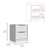 TIRAMISUBEST Nightstand with Two Drawers,Finish for Contemporary Bedrooms - 3 of 4