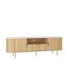 ORRD 16-Color LED Floor TV Cabinet Storage doors, fits 55+ inch TVs, perfect for living rooms - 4 of 4