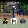 WestinTrends Playa Outdoor Modern Stackable Patio Dining Armchairs (Set of 2) - 4 of 4