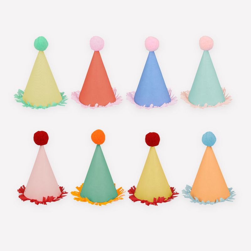 Meri Meri Mini Party Hats (Pack of 8), 1 of 9