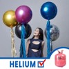 PartyWoo Foil Balloons Blue Navy Round 4D 22 Inch 6 pcs - 3 of 4