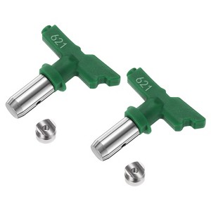 Unique Bargains 304 Stainless Steel Reversible Airless Sprayer Paint Nozzles 2 Pcs - 1 of 4
