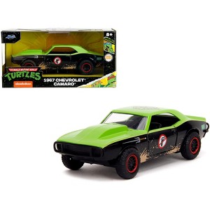 1967 Chevrolet Camaro "Teenage Mutant Ninja Turtles" Black and Green (Dirty) "Hollywood Rides" 1/32 Diecast Model Car by Jada - 1 of 4