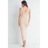 Hello Miz Ribbed Sleeveless Bodycon Maternity Dress with Waist Tie - 3 of 4