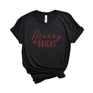 Simply Sage Market Women's Merry and Bright Short Sleeve Graphic Tee - 1 of 4