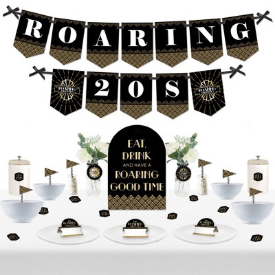 Big Dot of Happiness Roaring 20’s - DIY 1920s Art Deco Jazz Party Signs - Snack Bar Decorations Kit - 50 Pieces